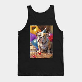 English Bulldog Birthday Card #4 Tank Top